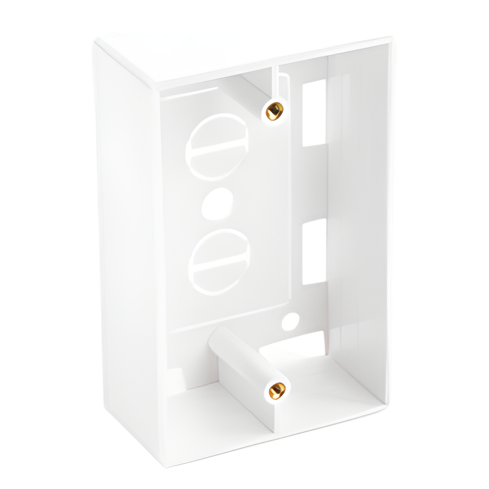 Caja de Pared Universal, Color blanco, Para montaje con Placas de Pared