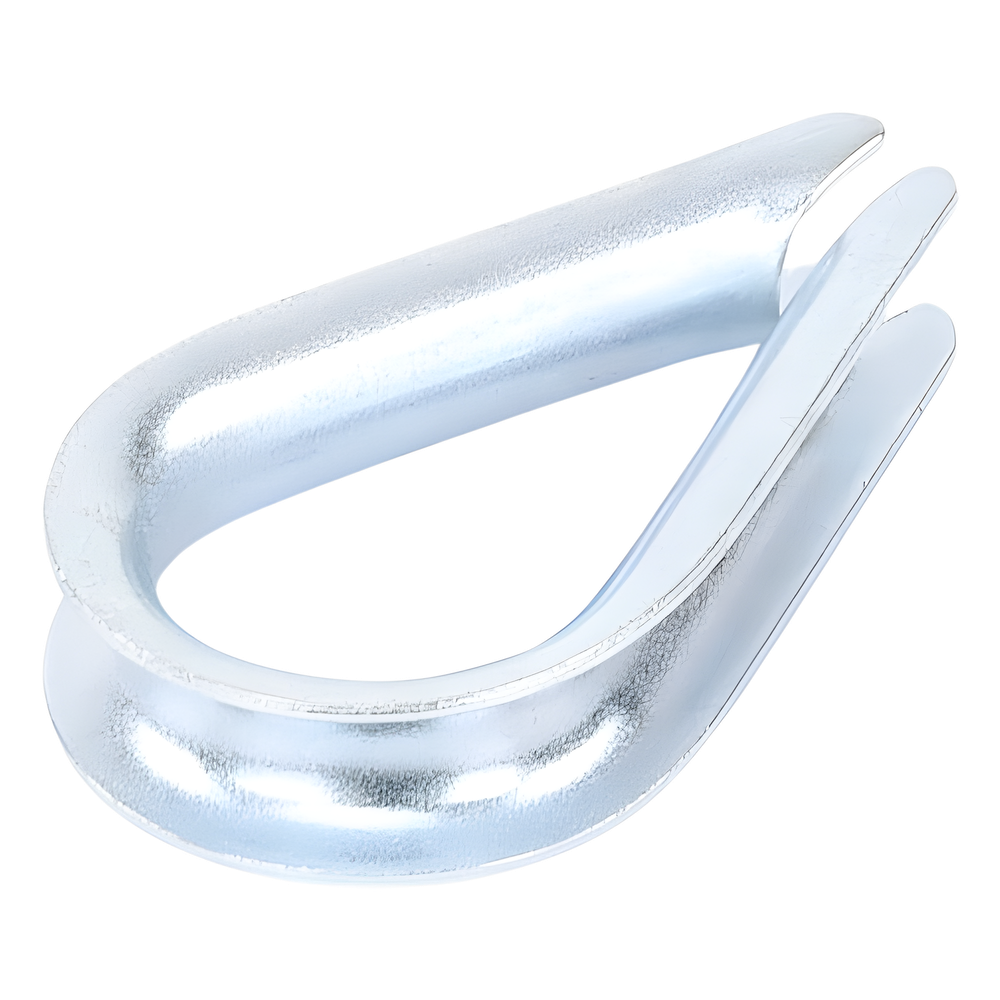 Cuello/ Guardacabo/ Rozadera para Cable de 1/4" de Acero Galv. por Inmersión.