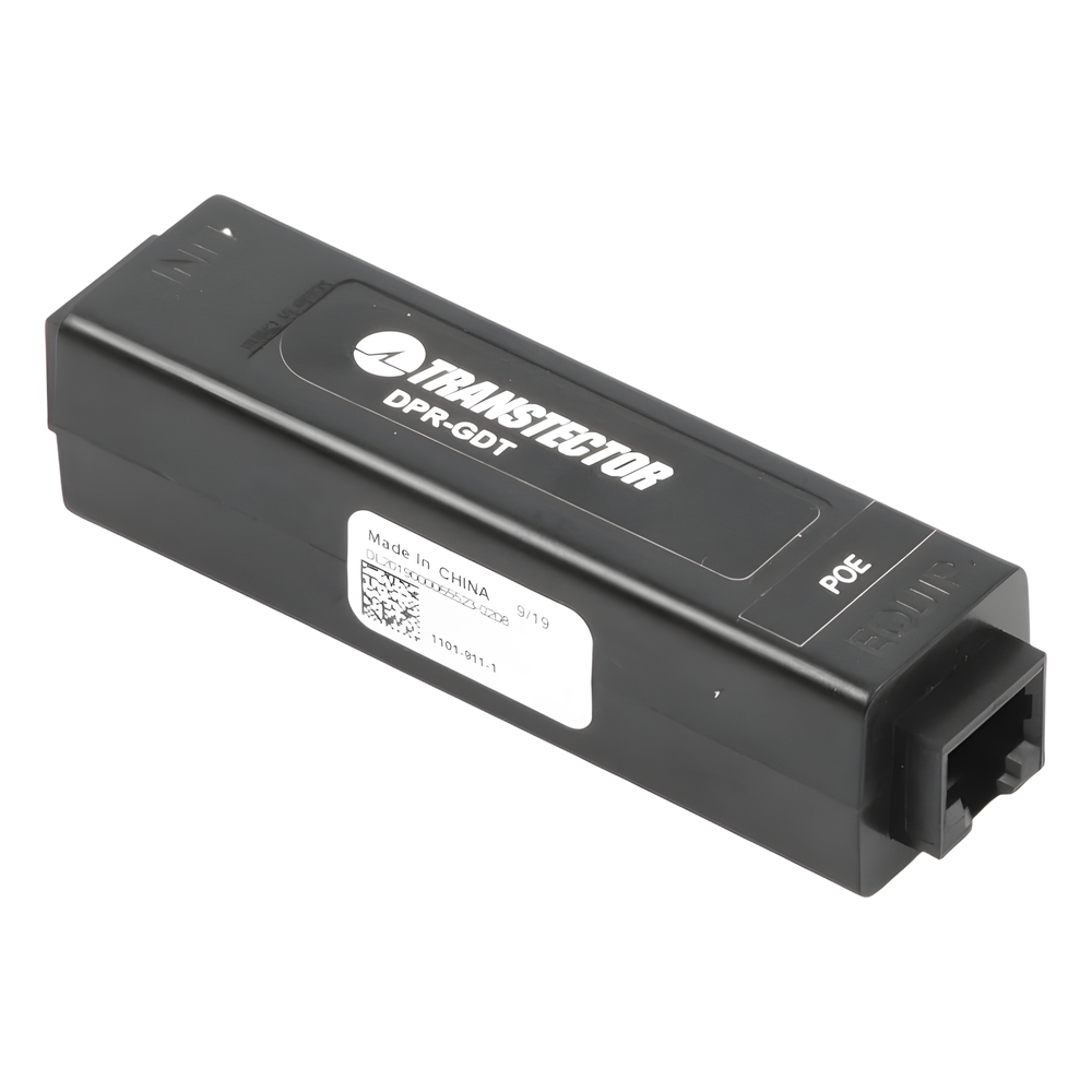Protector PoE Gigabit Ethernet / Tubo de Gas GDT / 1000 Mbps / RJ45 / Interior / Protección L-G