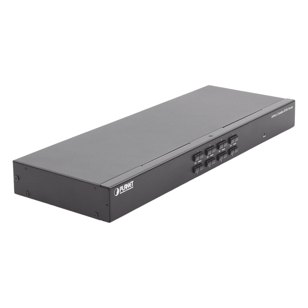 Switch Para Monitor KVM de 8 Puertos VGA, Permite el Acceso y Controla Hasta 8 Computadoras Desde Una Sola Consola (Teclado, Ratón y Monitor).