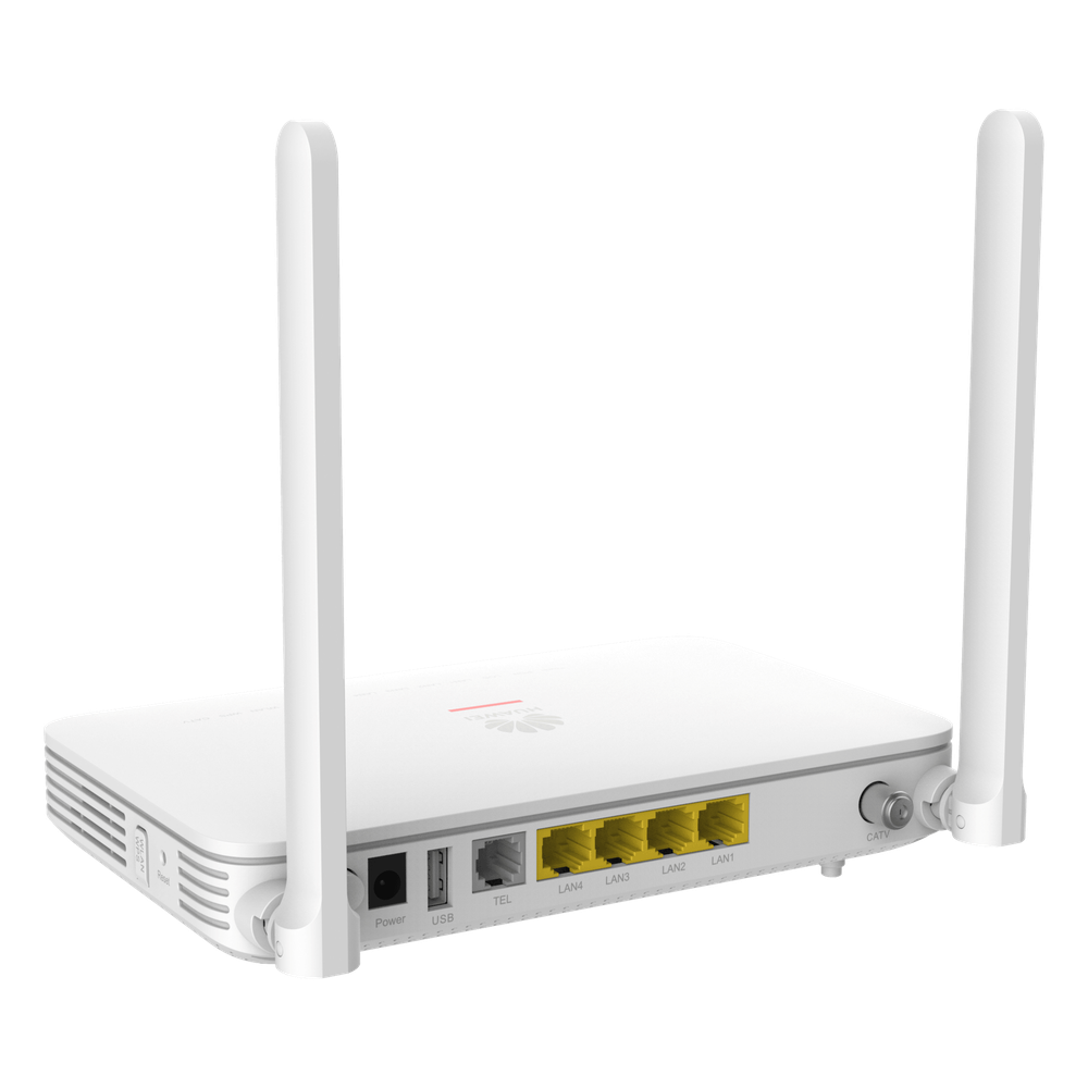 ONT GPON OptiXstar WiFi6 con 4 puertos GE + 1 POTS + 1 CATV, conector SC/APC