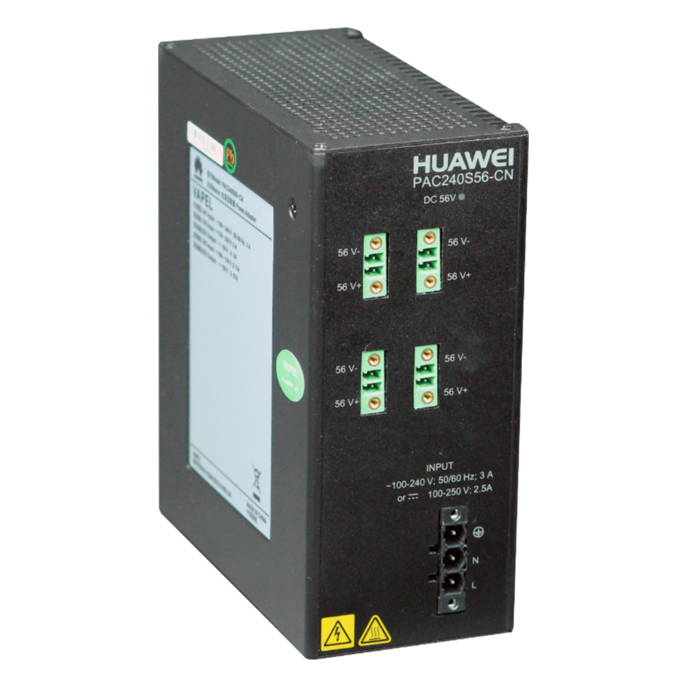Fuente de alimentación para Riel DIN / Entrada 100-240 VCA / Salida 56 VCD / 240 W / Para Switch S210I-8P4SX
