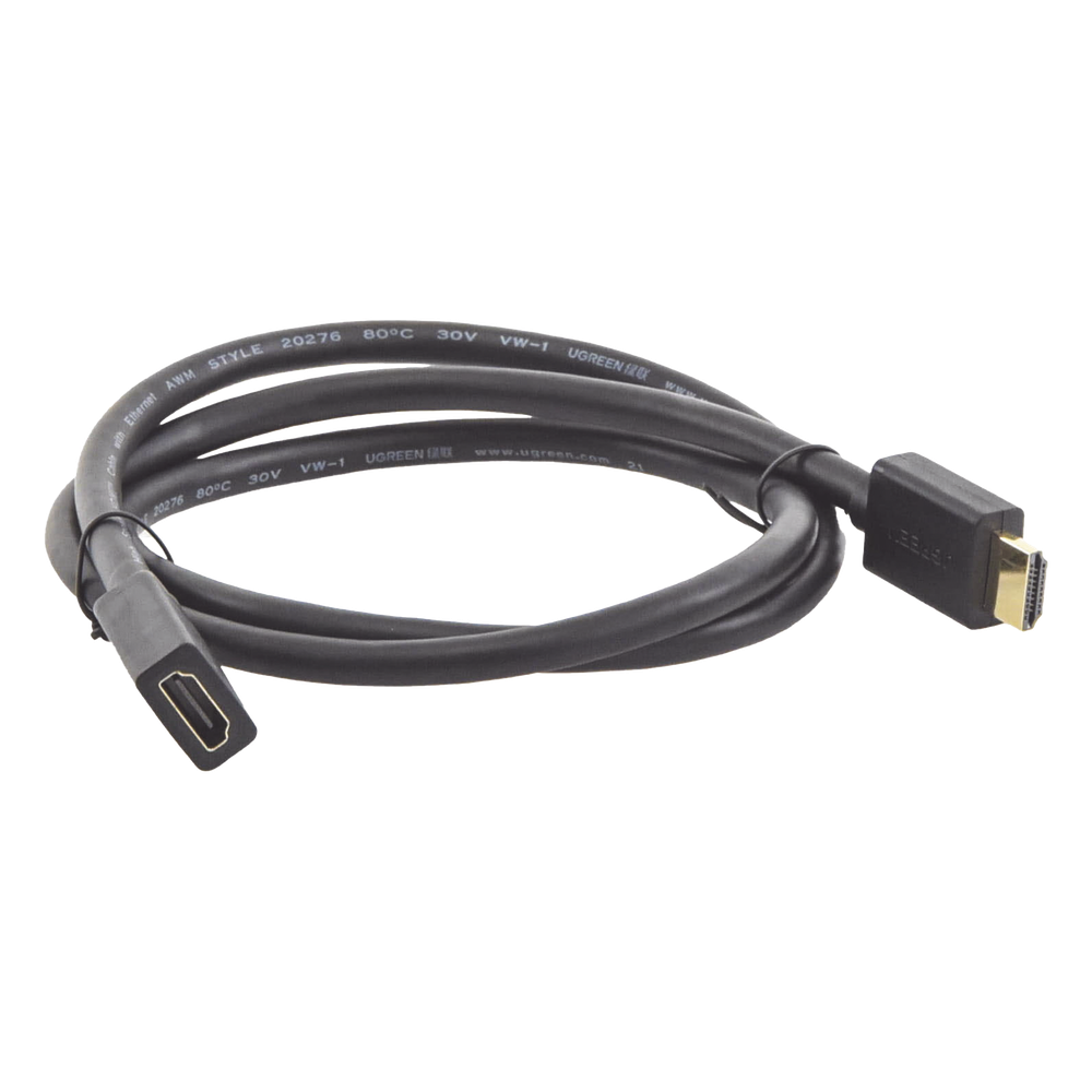 Cable Extensor HDMI de 1 Metro (3.28 Pies) / 4K@60Hz / 3D / HDR / Macho a Hembra / Núcleo de Cobre Estañado / Transmisión Estable