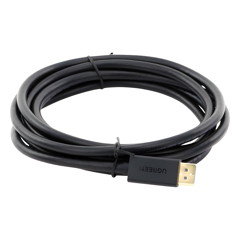 Cable DisplayPort 1.2 Macho a Macho | Longitud 3 Metros (9.84 Pies) | Versión DP1.2 | Soporta 4K@60Hz; 2K@144Hz | Soporta 3D | Color Profundo de 8 y 10 Bits | Blindaje Interno Múltiple | Cobre Estañado 28AWG | Botón de Liberación