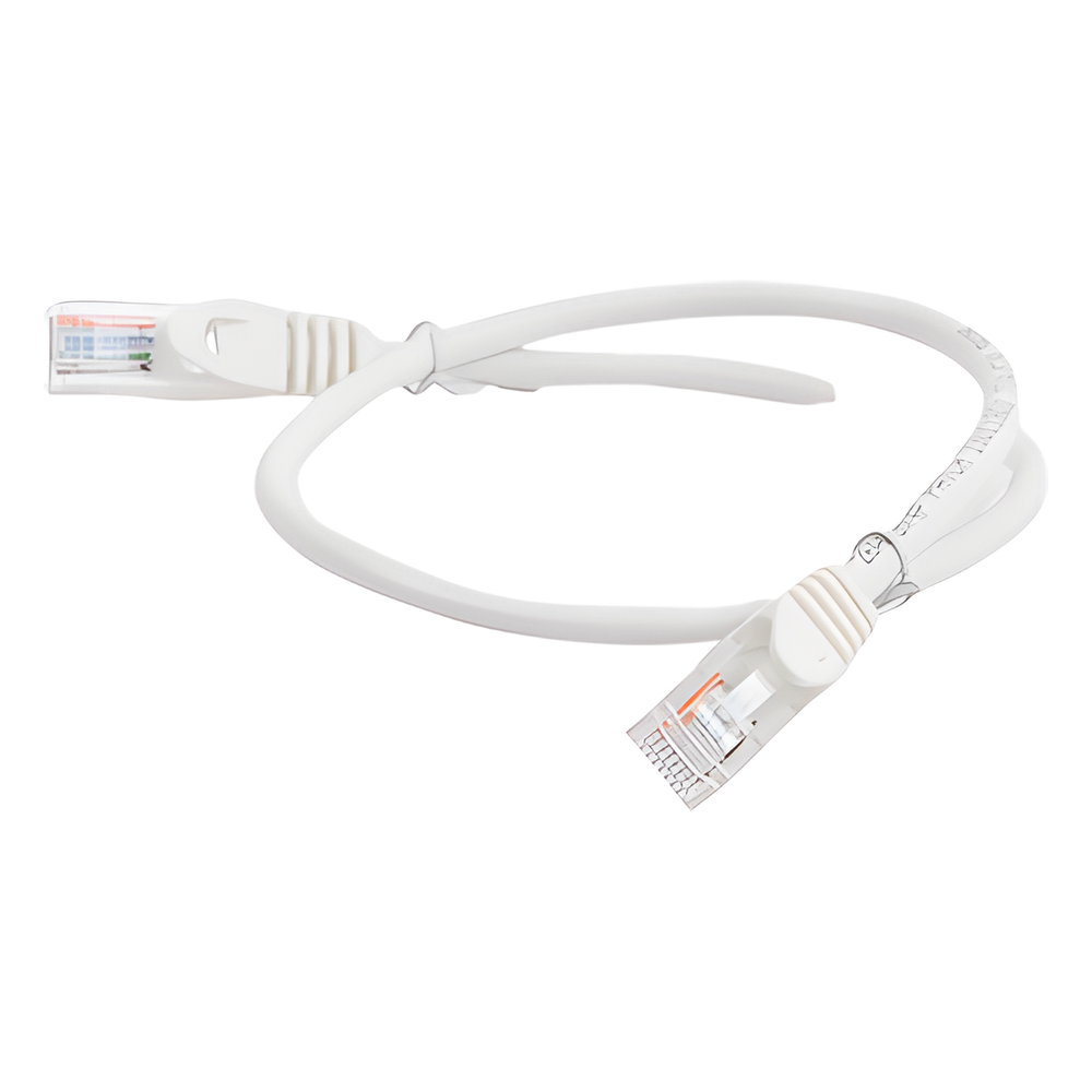 Cable de Parcheo UTP Cat5e - 0.5 Metros (1.64 Pies) - Blanco
