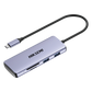 Hub USB-C 8 en 1 / HDMI 4K / 3x USB 3.0 + 1x USB 2.0 / SD + Micro SD / PD 100W / Aleación de Aluminio