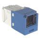 Conector Jack RJ45 Estilo TG con Ventana, Mini-Com, Categoría 6, de 8 Posiciones y 8 Cables, Color Azul
