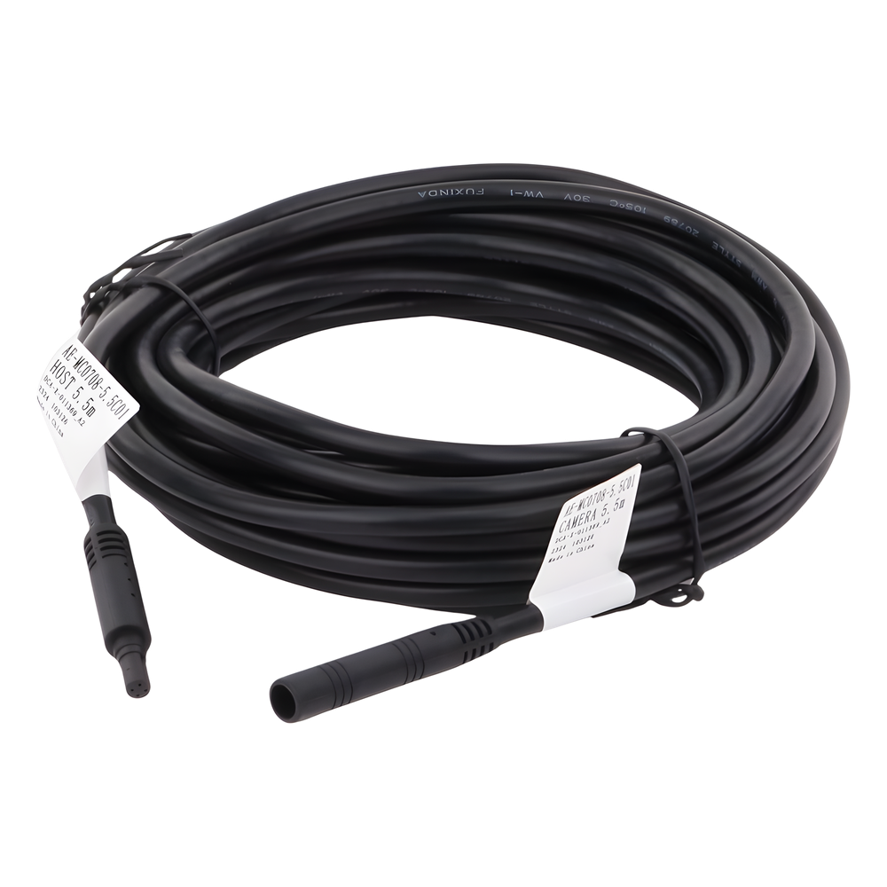 Cable Extensor de Vídeo y Audio de 6 Metros / Conector Tipo Aviación / Compatible con Dashcam AE-DI2032G40(B)