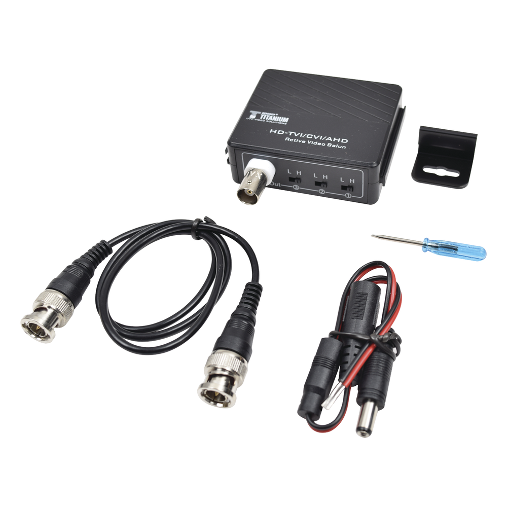 (TRANSCEPTOR) RECEPTOR DE VIDEO ACTIVO DE LARGO ALCANCE /  400 Metros con RECEPTOR ACTIVO TT4501T / Resolución 2 MP / Compatible con cámaras HD-TVI/CVI/AHD/CVBS / Protección Interconstruida contra sobretensión.