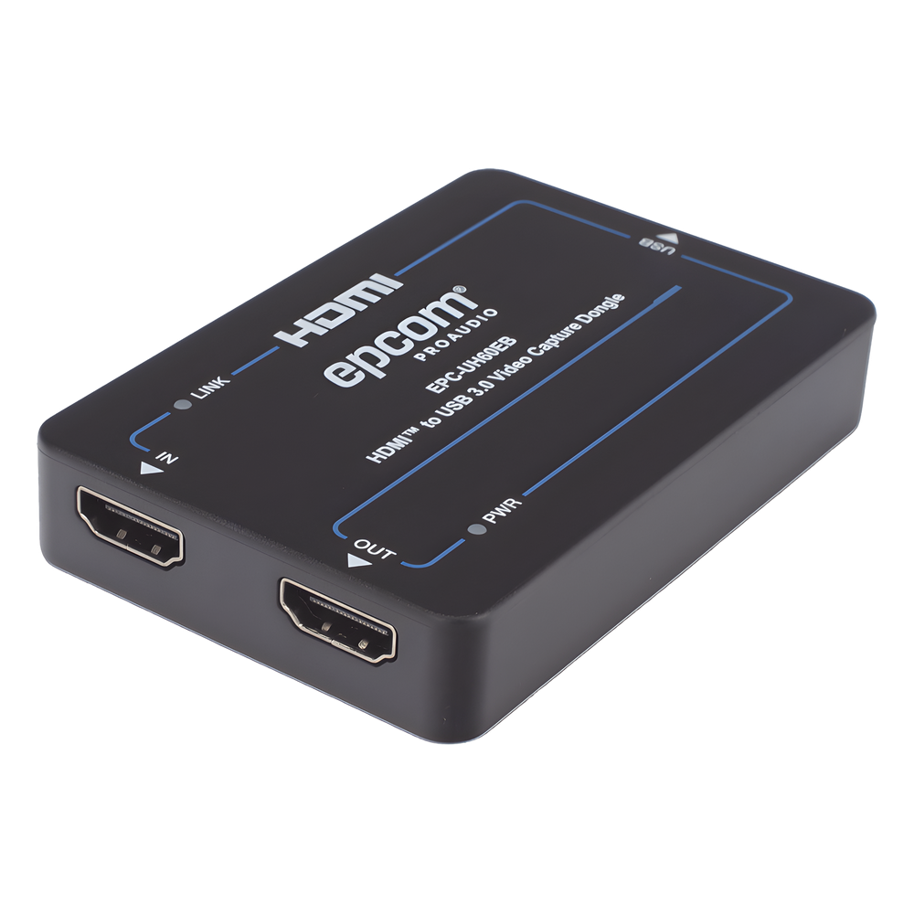 Adaptador de Captura de Video HDMI a USB 3.0 | 4K60 HDMI Entrada | 1080p60 USB Salida | HDCP 2.2 | 18 Gbps Ancho de Banda | Plug and Play | Compatible Windows Linux macOS