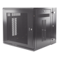 Gabinete PanZone de Montaje en Pared, de 19in, Puerta Ventilada, 12 UR, 635mm de Profundidad, Color Negro