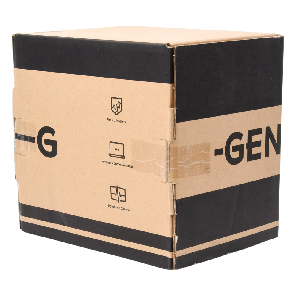 Bobina de 305 Metros (1000 Pies) Cable Par Trenzado Nivel 5 (CAT 5e) / CMR / Color Azul / 4 Pares de Conductores Sólidos de Cobre AWG 24 / Para Aplicaciones de CCTV, Redes de Datos, IP Megapixel, Control RS485