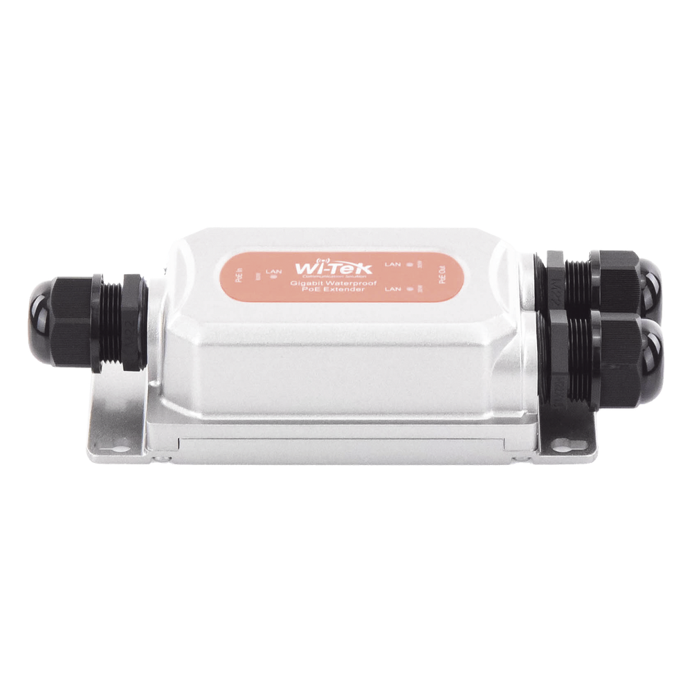 Extensor PoE para exterior / Entrada PoE de 60W y 2 salidas PoE de 30W / Protección IP68 / Ideal Para Aplicaciones de CCTV