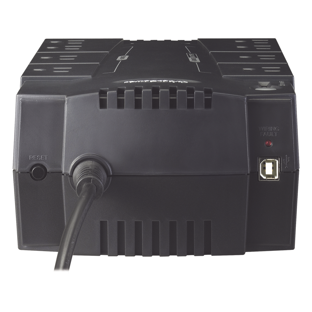 UPS de 425 VA/255 W, Topología Standby, Entrada 120 Vca NEMA 5-15P, Tipo Gabinete Compacto, Con 8 Tomas NEMA 5-15R