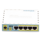(hEX PoE LITE) RouterBoard, 5 Puertos Fast Ethernet, 4 con PoE Pasivo, 1 Puerto USB