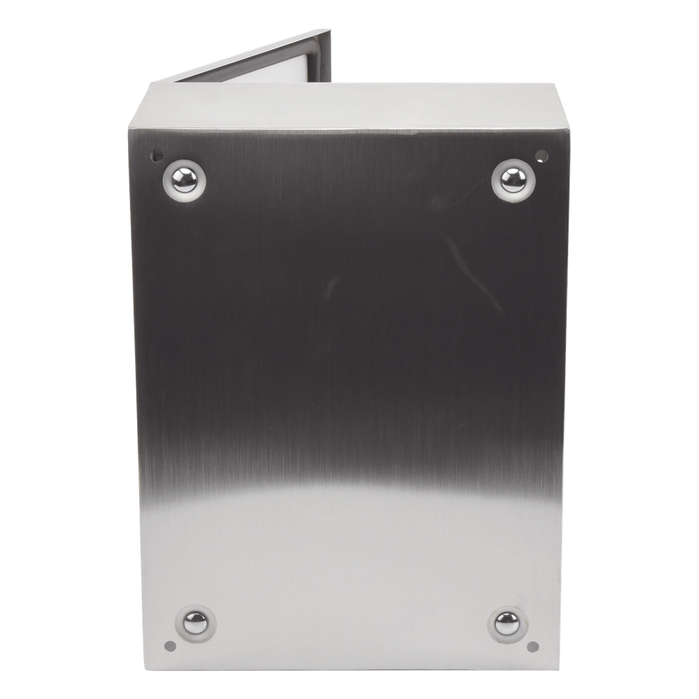 Gabinete de Acero Inoxidable IP66 Uso en Intemperie (300 x 400 x 200 mm) con Placa Interna Galvanizada.