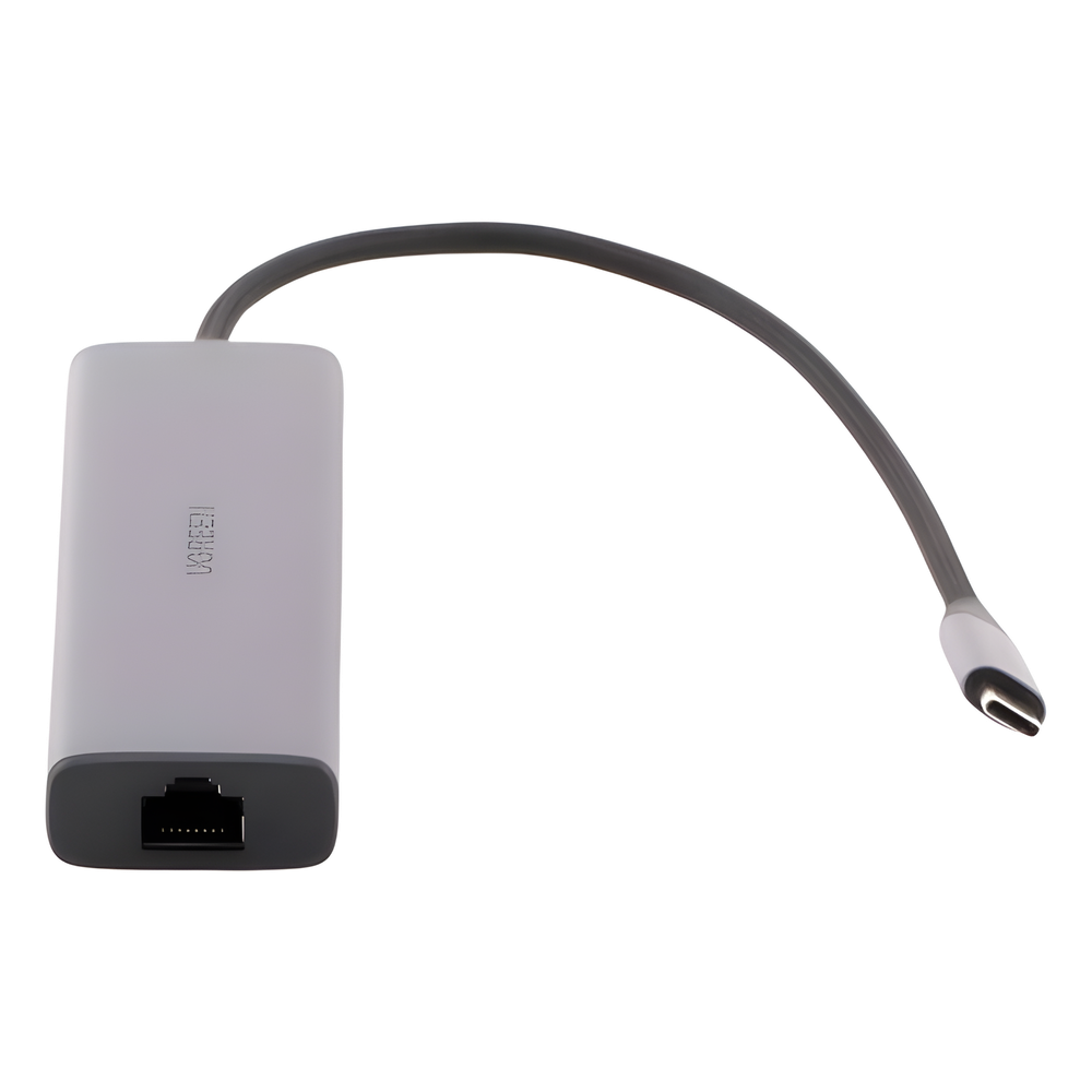 HUB USB-C (Docking Revodok) 6 en 1 | 3 Puertos USB-A 3.0 (5 Gbps) | USB-C PD 100W | HDMI 4K@30Hz | Entrada 1 RJ45 (Gigabit Ethernet) | Chip de Última Generación | Potente Disipación de Calor |  Caja de Aluminio.