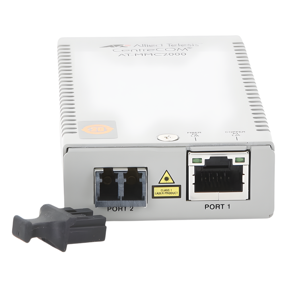 Convertidor de medios Gigabit Ethernet a fibra óptica, conector LC, multimodo (MMF), distancia de 220 hasta 500 m, con fuente de alimentación multi-región
