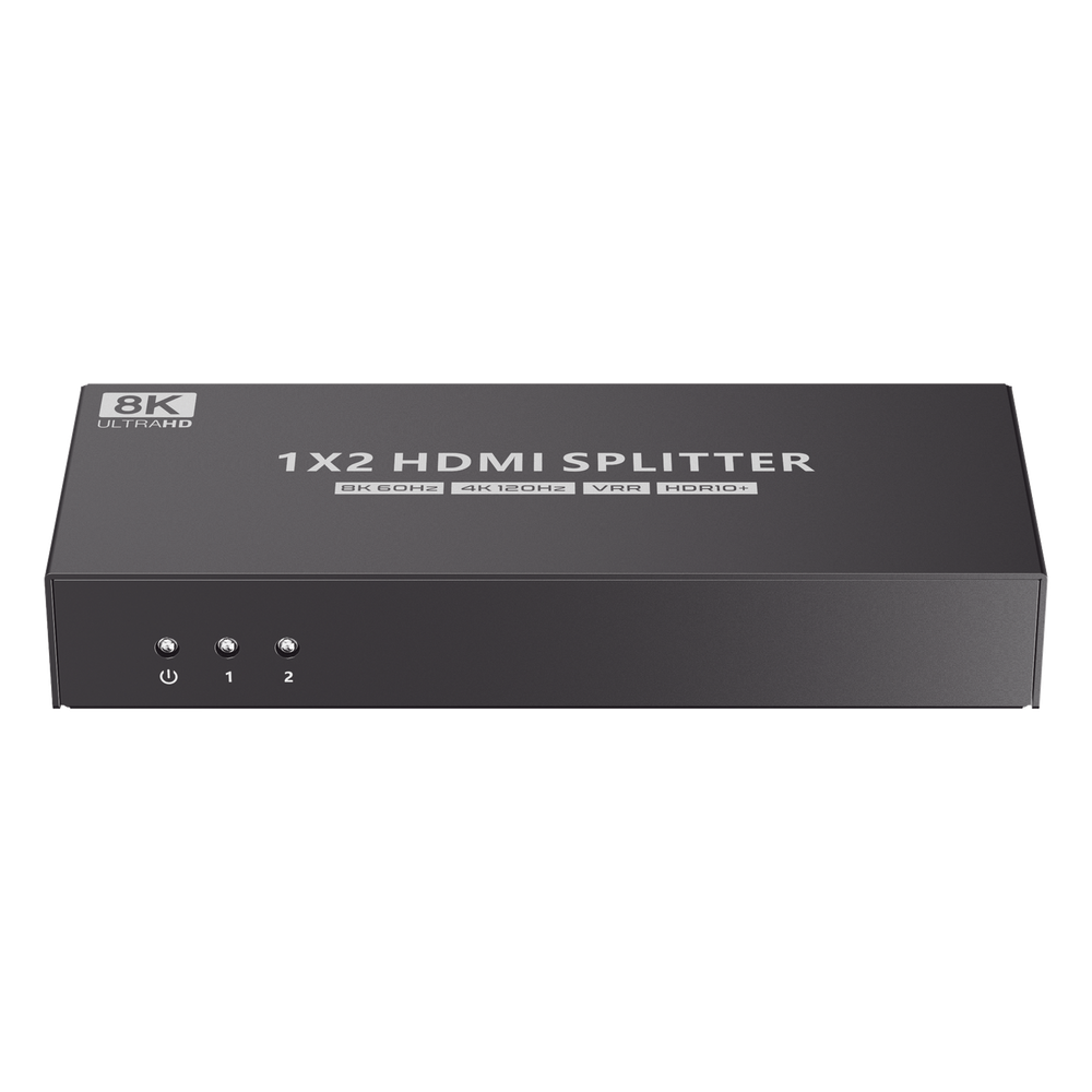 Splitter HDMI 1x2 | Velocidad de trasmisión 48 Gbps| Resolución 8k | Salida de audio| HDCP 2.3