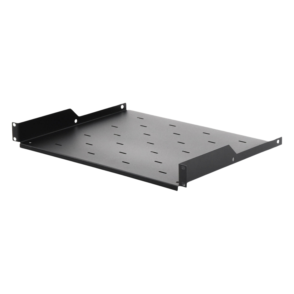 Charola para Soportar Equipos en Rack de 19, Profundidad de 34 cm, Color Negro, 1U