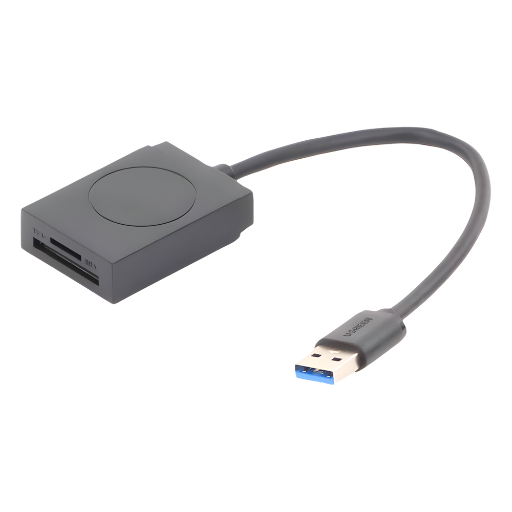 Lector de tarjetas USB-A 3.0 a MicroSD (TF) / SD | 5Gbps | Soporta hasta 2TB | Soporta Windows/Mac OS/Linux/Android | Lectura de Tarjetas Simultánea | No Requiere Controlador | Cable de 15cm.