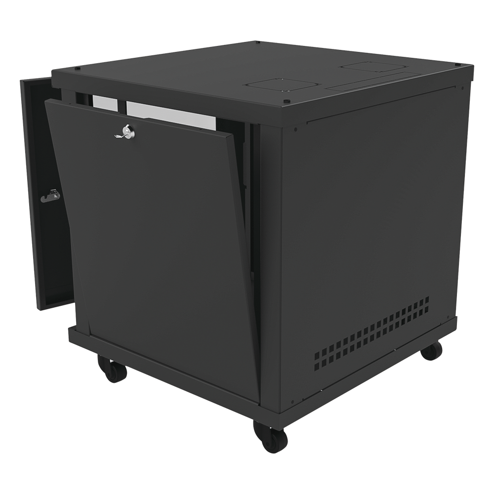 Gabinete Profesional para Telecomunicaciones de 12UR, 638 mm Profundidad.