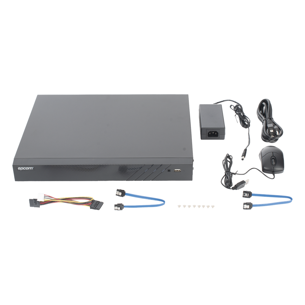 DVR 32 Canales TurboHD + 8 Canales IP / 5 Megapixel Lite - 3K Lite / Acusense (Evita Falsas Alarmas) / Audio Bidireccional / 2 Bahías de Disco Duro / H.265+ / Salida de Video en Full HD