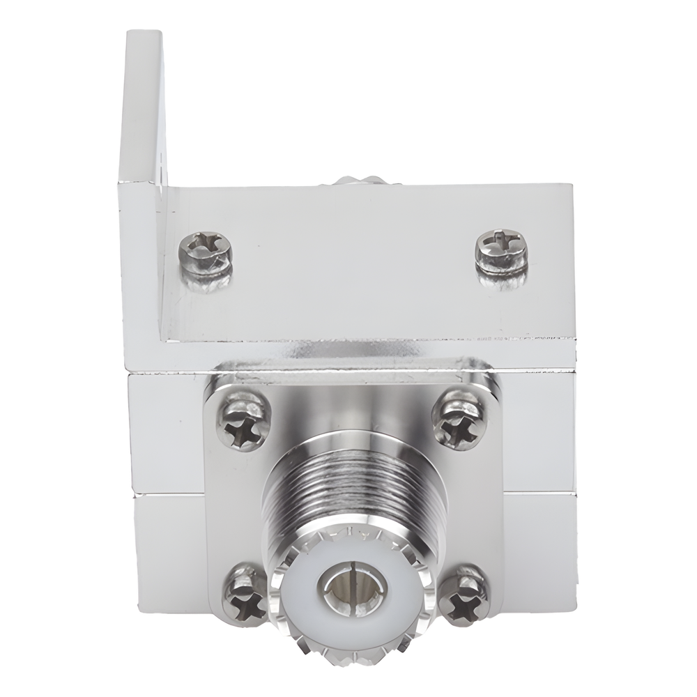 Protector RF Coaxial Contra Descargas Atmosféricas Para 1.5 a 700 MHz Con Ceja Lateral y Conectores UHF Hembra