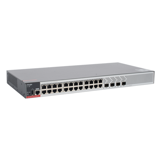 Switch PoE+ Empresarial 370 Watts, Administrable L2+, 24 Puertos Gigabit y 4 Puertos Uplink SFP 2.5G