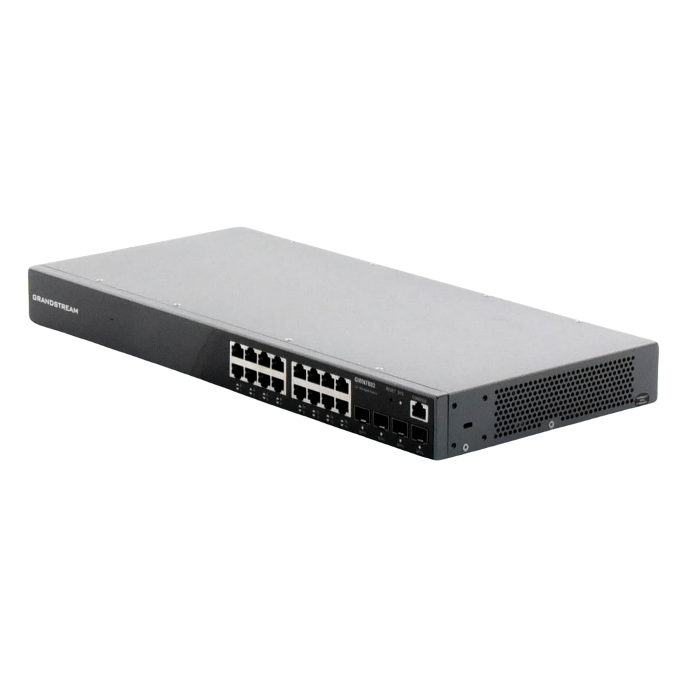 Switch Gigabit Administrable / 16 puertos 10/100/1000 Mbps + 4 Puertos SFP Uplink / Compatible con GWN Cloud.