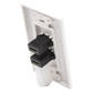 Placa de Pared de 2 Puertos HDMI Hembra a Hembra