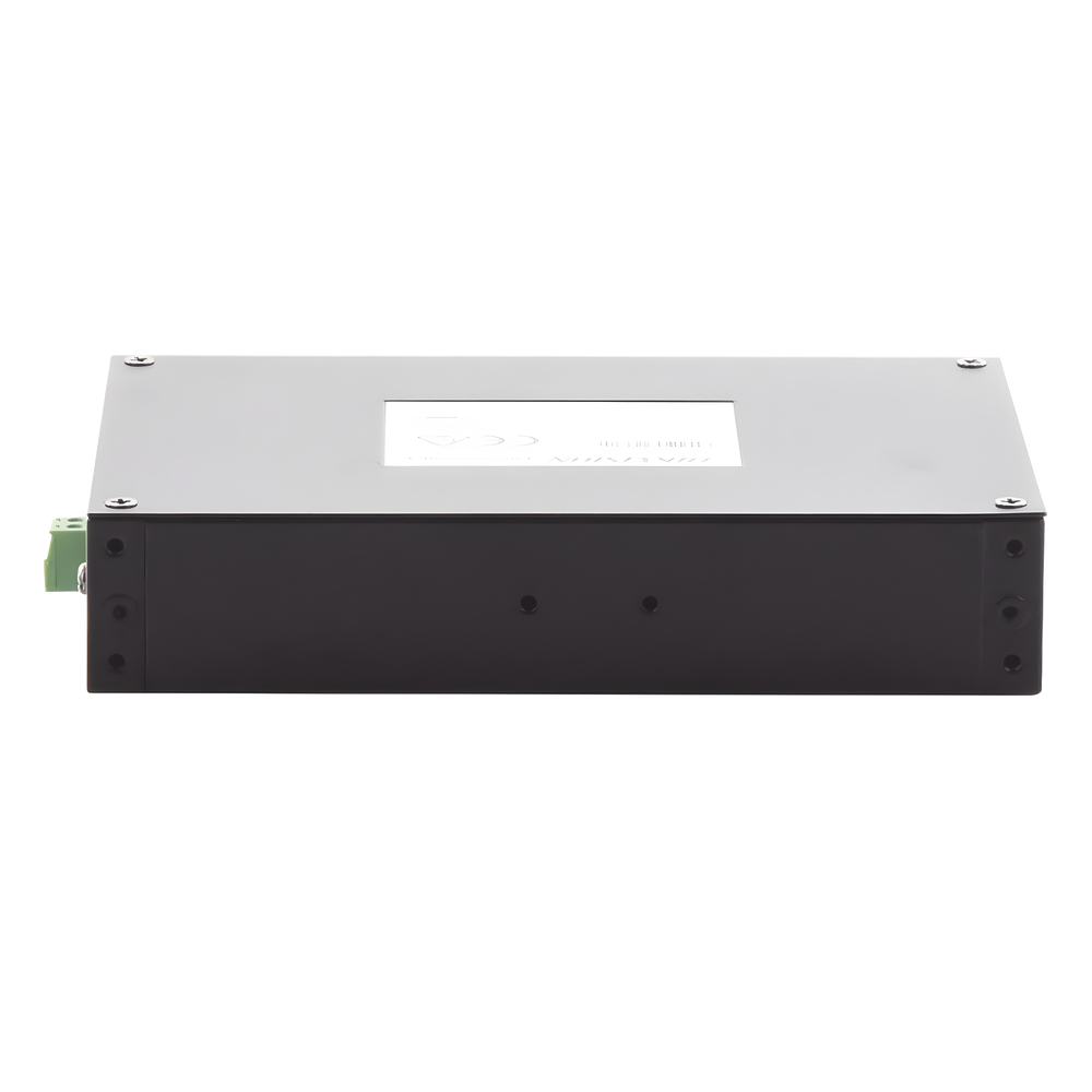 Switch Industrial No Administrable Gigabit / 3 Puertos Gigabit PoE+ (30 W) + 1 Puerto Gigabit PoE++ (60 W) / 2 Puertos SFP / 65 W Total / 48 a 57 VCD / Ideal para Proyectos / 300 Metros de Distancia