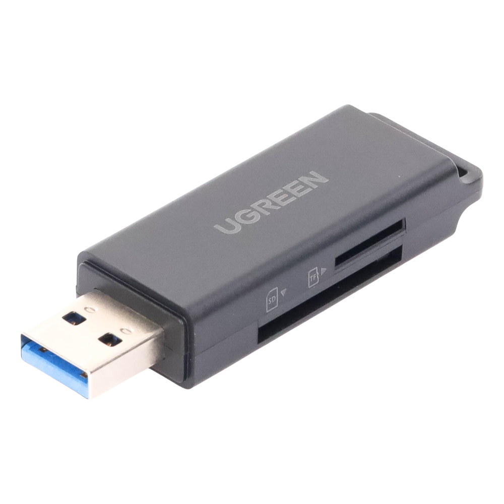 Lector de tarjetas SD portátil USB 3.0 de doble ranura / adaptador de tarjeta de memoria flash concentrador para TF SD Micro SD SDXC SDHC MMC RS-MMC Micro SDXC Micro SDHC UHS-I