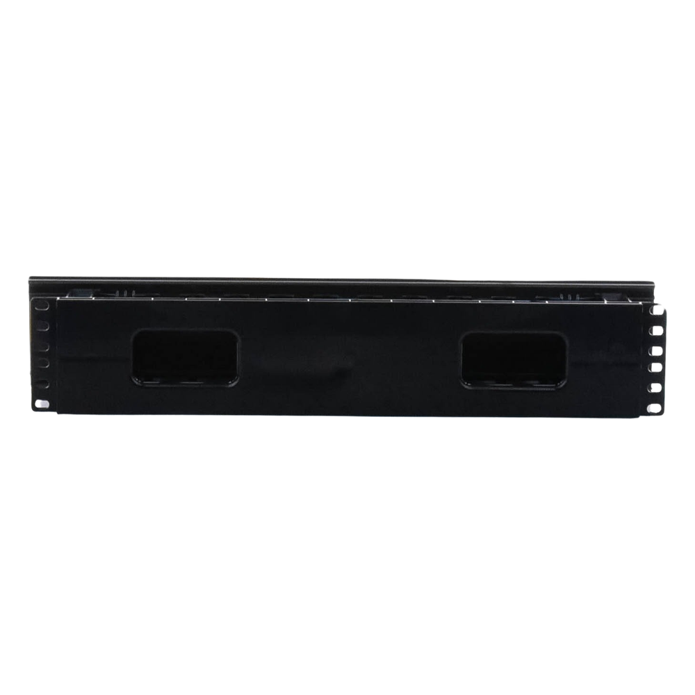 Organizador de Cables Horizontal PatchLink, Sencillo (Solo Frontal), Con Tapa Extendida, Para Rack de 19in, 2UR