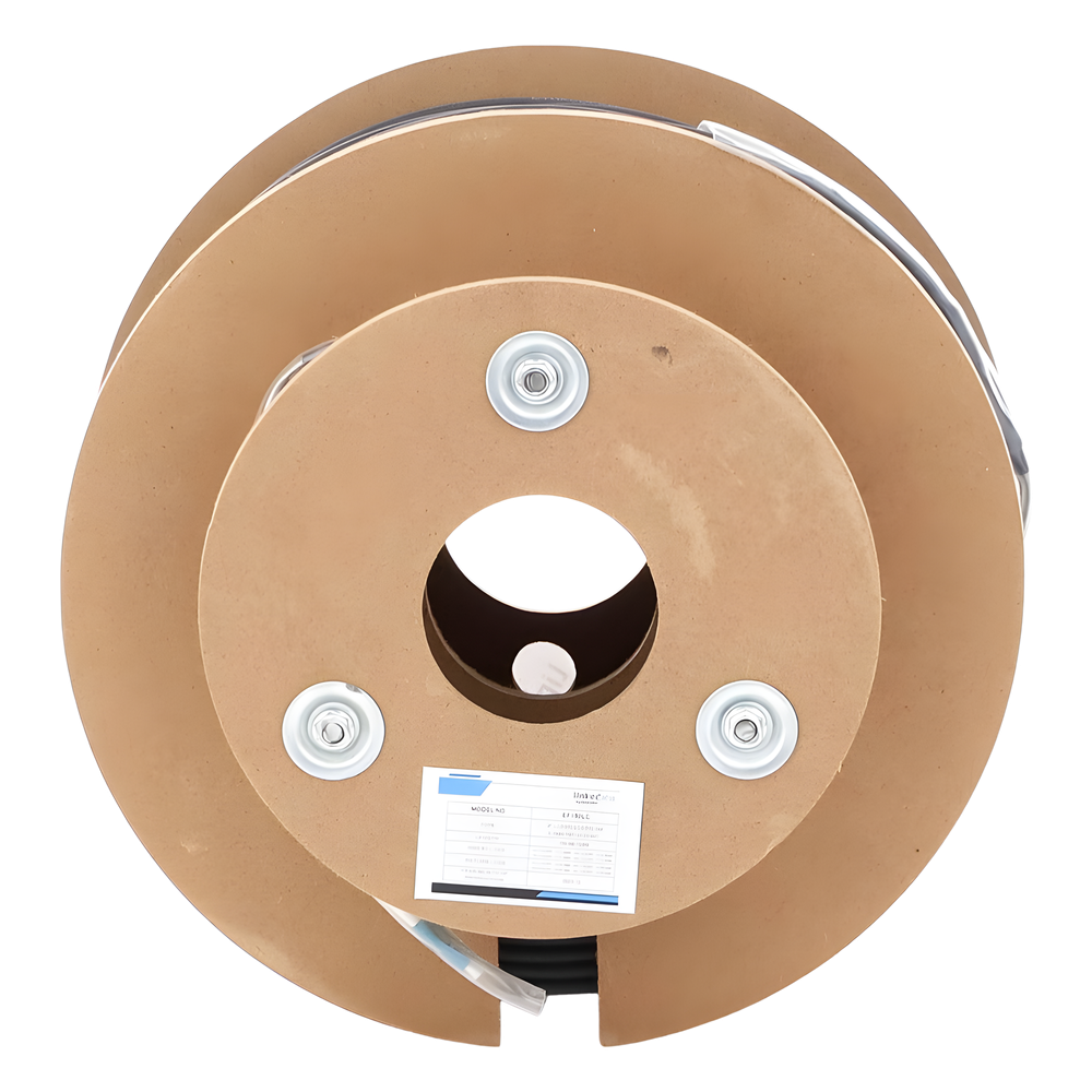 Carrete de Fibra Óptica Monomodo con Conectores LC-LC Duplex, Reforzada con Kevlar, de 150 Metros (492.13 Pies), Para Instalaciones Subterráneas por Tubería