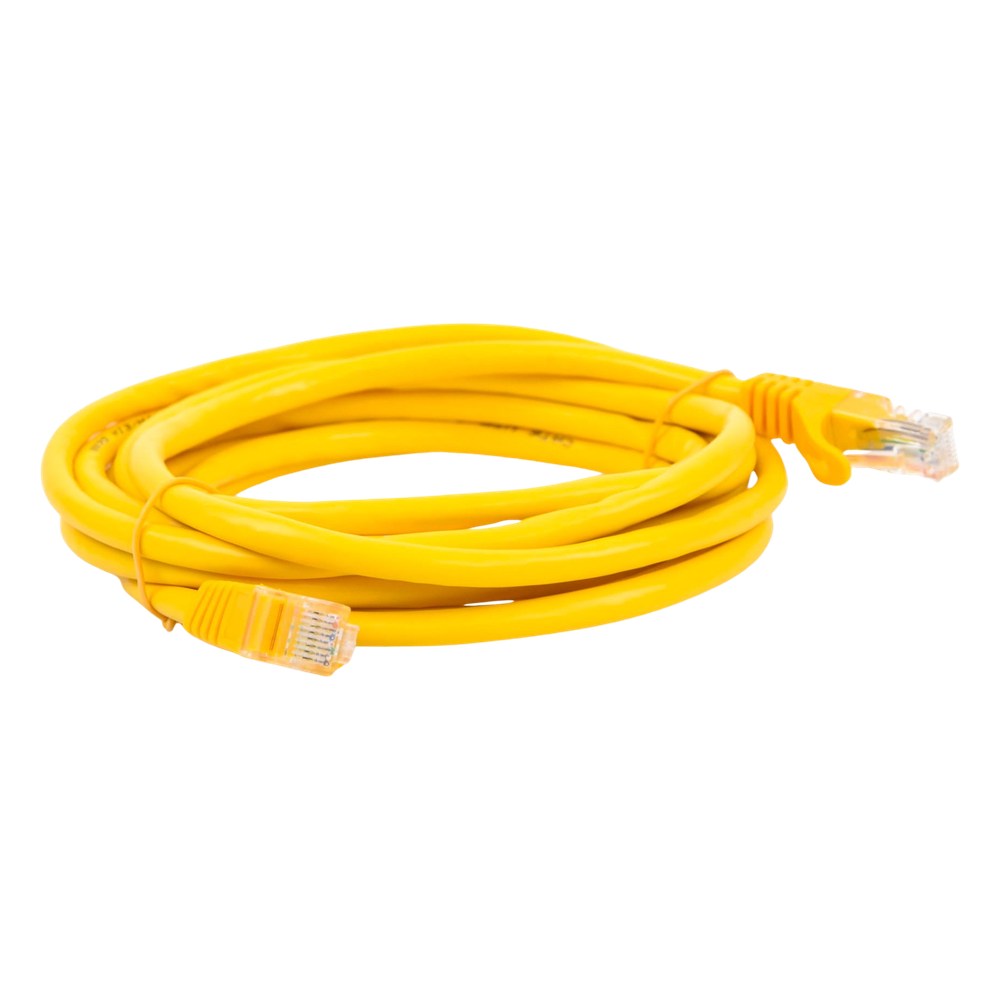 Cable de Parcheo UTP Cat6 - 3.0 Metros (9.84 Pies) - Amarillo