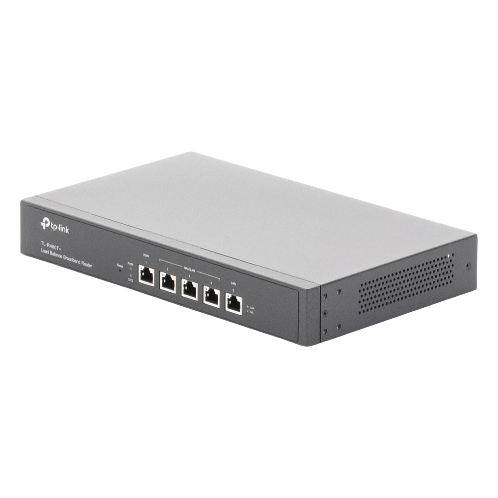 Router Balanceador de Carga Multi-Wan, 1 puerto LAN 10/100 Mbps, 1 puerto WAN 10/100 Mbps, 3 puertos Auto configurables LAN/WAN, Sesiones Concurrentes 30,000 para Negocios Pequeños y Medianos