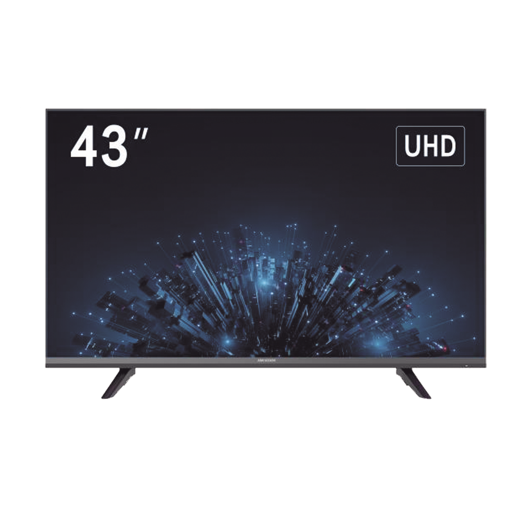 Monitor LED 4K de 43" / Ideal para Oficina y Hogar / Uso 24-7 / Entrada HDMI / Compatible con Montaje VESA (200 X 200) / Bocinas Integradas