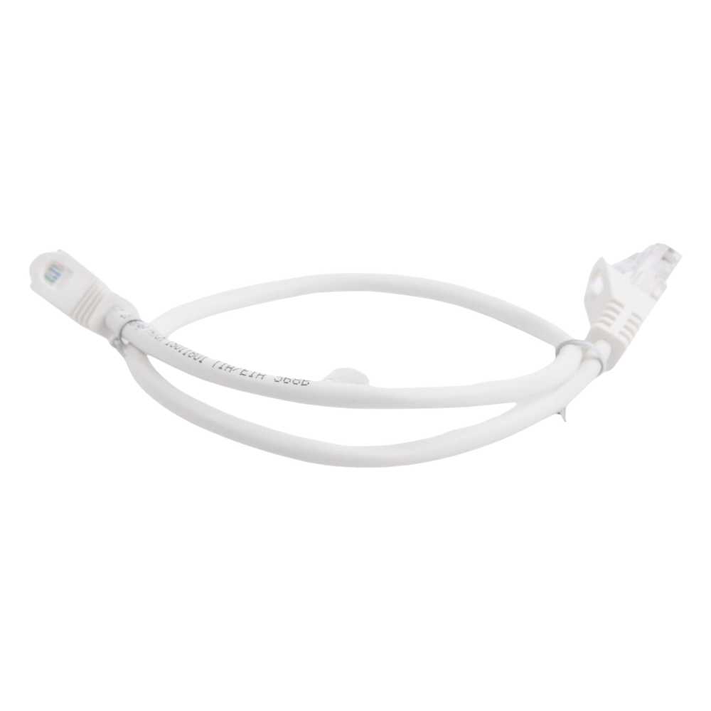 Cable de Parcheo UTP Cat5e - 0.5 Metros (1.64 Pies) - Blanco