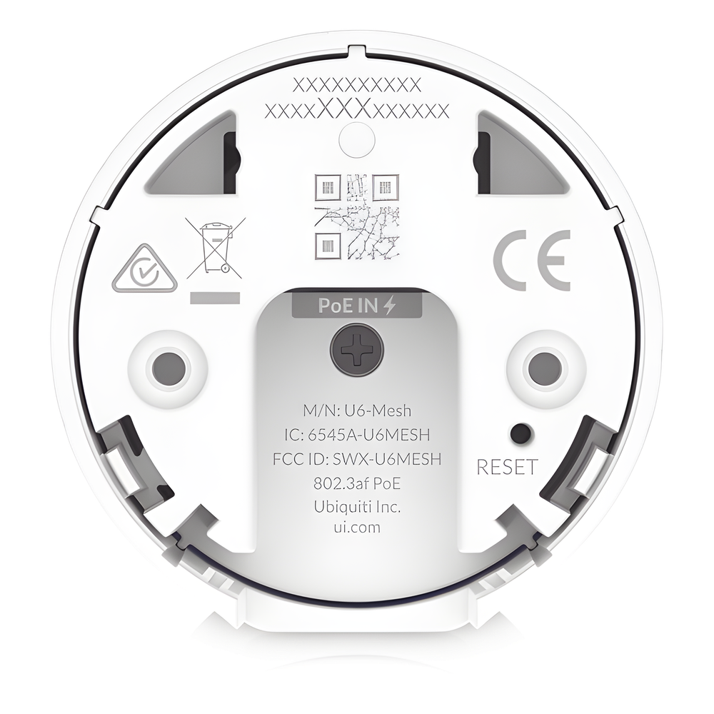 Punto de Acceso UniFi WiFi 6 Mesh, para interior/exterior, doble banda, 5 GHz (4x4 MU-MIMO y OFDMA) / 2.4 GHz (2x2 MIMO)