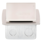 Mini Caja de Piso Rectangular en Acero Inoxidable con 2 Contactos Eléctricos (11000-21201)