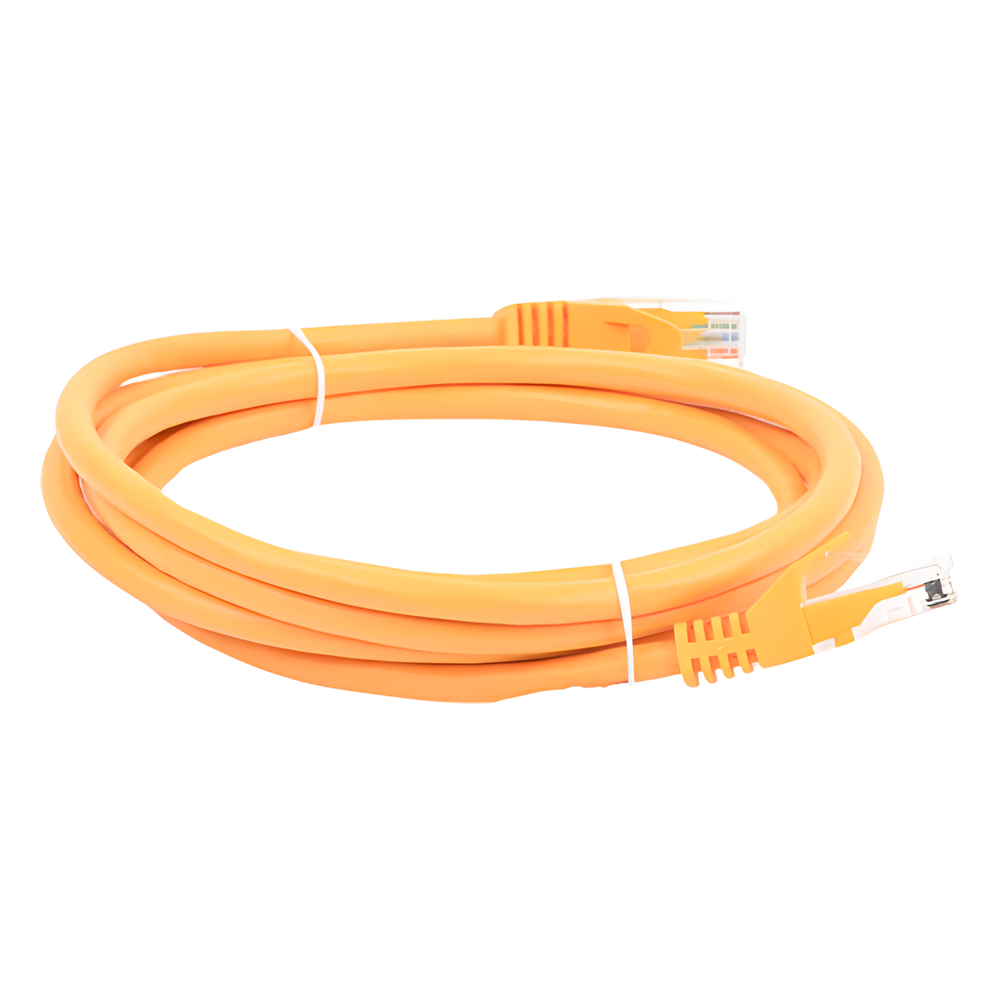 Cable de Parcheo UTP Cat6 - 2 Metros (6.56 Pies) - Amarillo