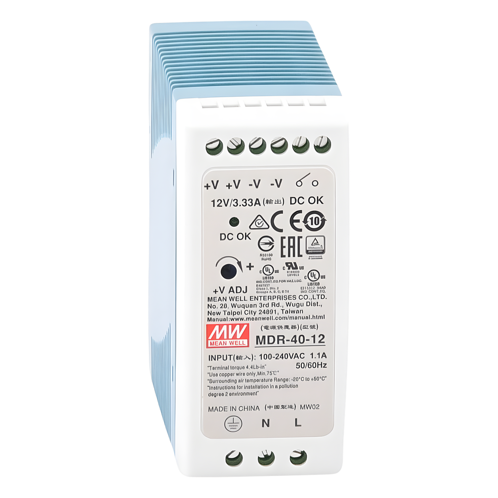 Fuente de poder Industrial Riel Din 12Vcc, 40W