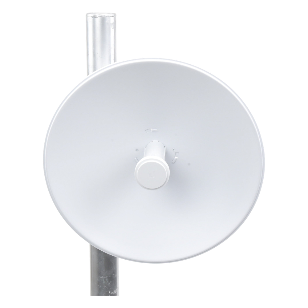 PowerBeam airMAX M5, larga distancia, frecuencia 5 GHz (5170-5875 MHz) con antena tipo plato de 25 dBi