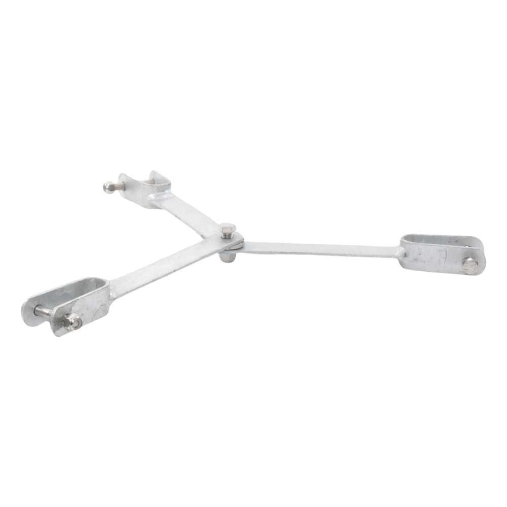 Brida para sujeción de retenida compatible con tramos STZ30G, Galvanizado por Inmersión en Caliente.