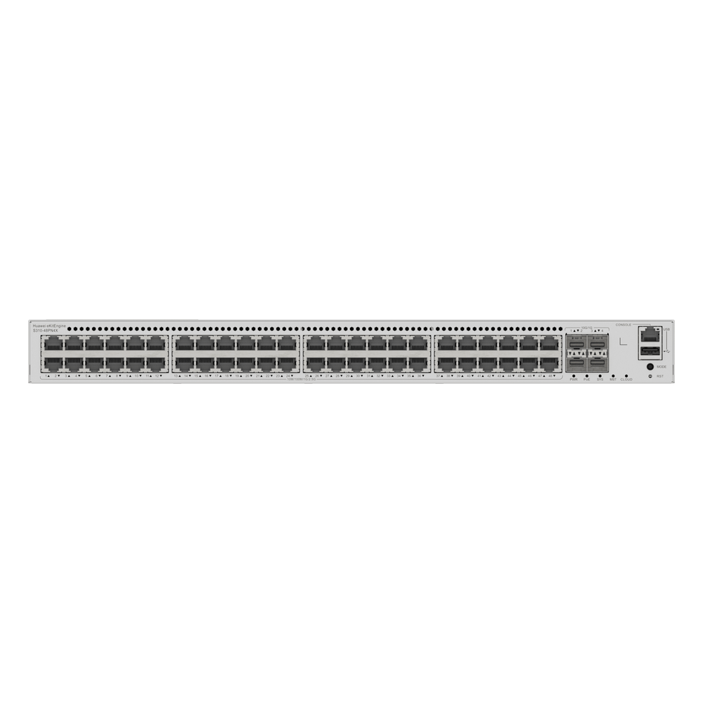 Switch eKit Distribución/Core MultiGigabit PoE+ Capa 3 / 48 puertos PoE+ 2.5 Gbps + 4 SFP+ / iStack / PoE Perpetuo (360 W) / Libre de Licenciamiento