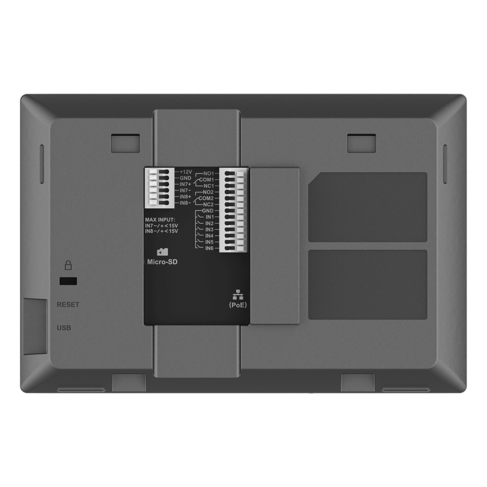 Estación de Intercomunicación SIP con Wi-Fi 6, Bluetooth y Control Total para Agendamiento de Salas y Edificios Inteligentes (Color Negro)