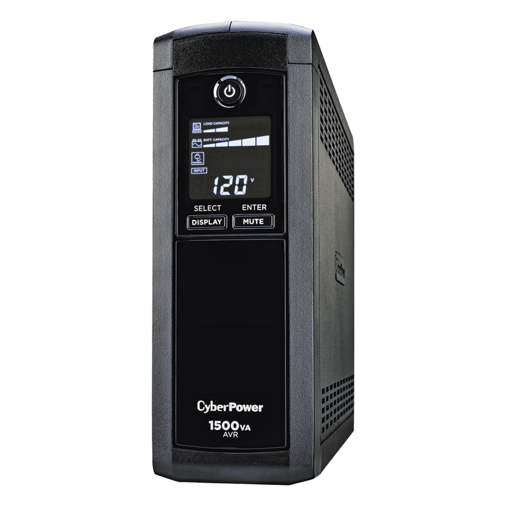 UPS de 1500 VA/900 W, Topología Línea Interactiva, Entrada 120 Vca NEMA 5-15P, Tipo Mini Torre, Con 12 Tomas NEMA 5-15R