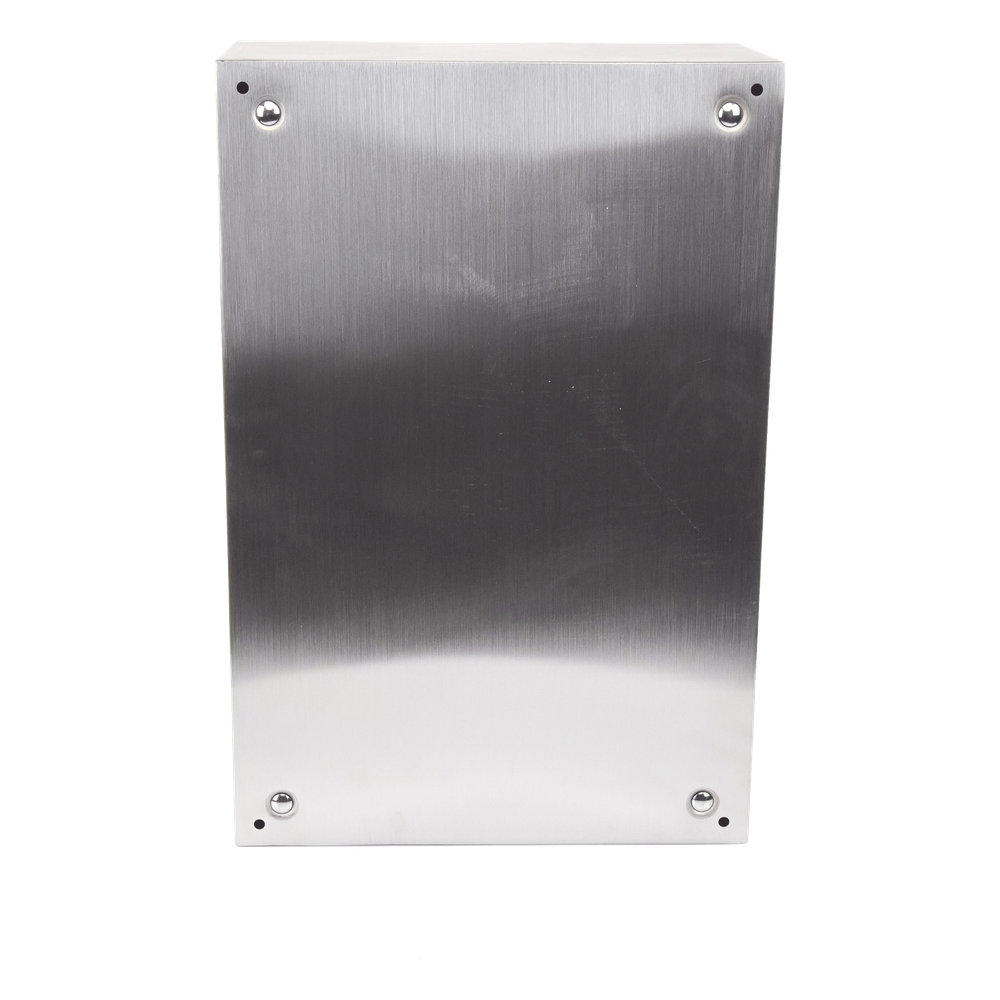 Gabinete de Acero Inoxidable IP66 Uso en Intemperie (400 x 600 x 250 mm) con Placa Interna Galvanizada.