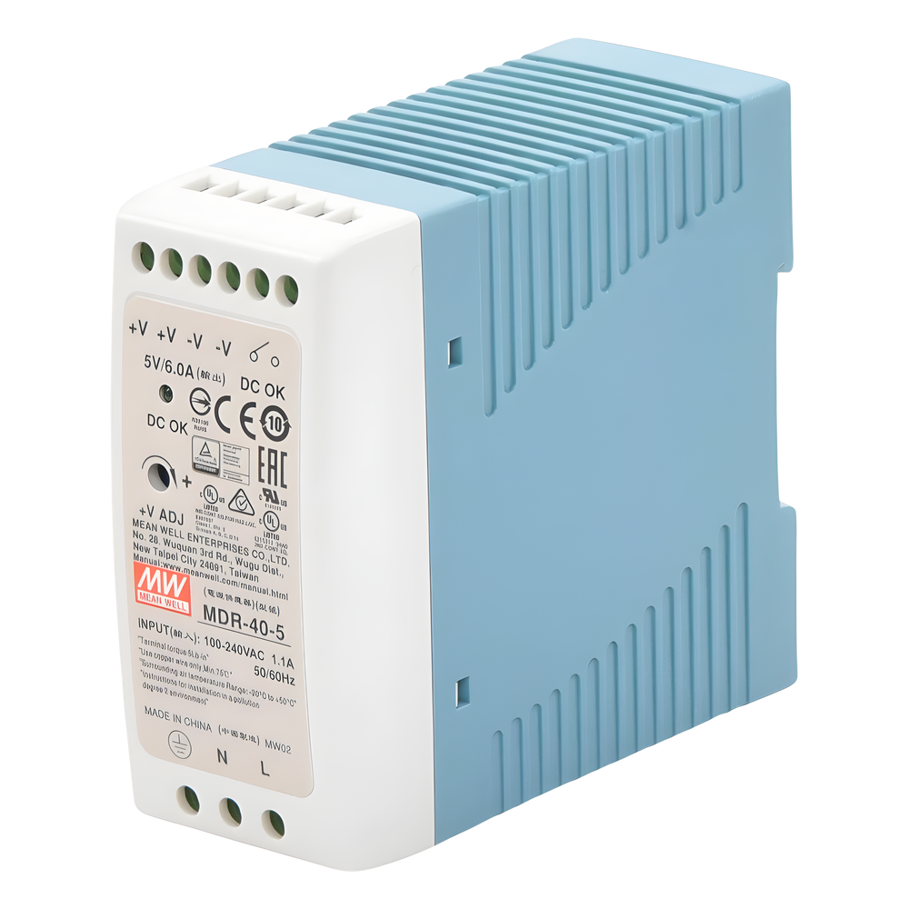 Fuente de poder Industrial Riel Din 5Vcc, 40W